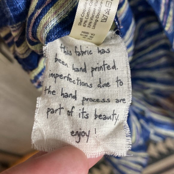 Free People Convertible Giselle Skirt Dress in Blue Women's Large - Picture 6 of 8